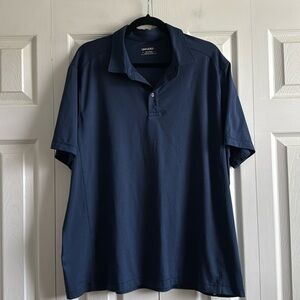 Untuckit | Wrinkle Free Polo Shirt | Navy Blue | Mens XXL
